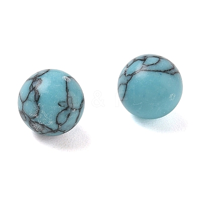 Dyed Synthetic Turquoise Sphere Beads GG-CBA391B-02C-01-1