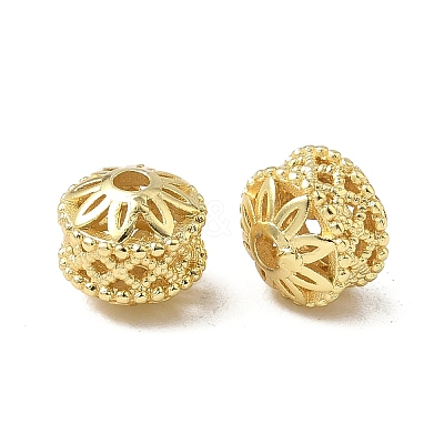Brass Hollow Column Beads KK-K293-58G-1