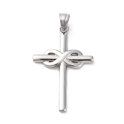 304 Stainless Steel Pendants STAS-L286-06P-1