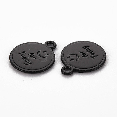 Spray Painted Alloy Pendants LS-PALLOY-Q433-030I-RS-1