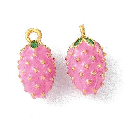 Brass Enamel Charms KK-G462-32MG-1