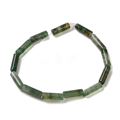 Natural Moss Agate Beads Strands G-U010-A07-01-1