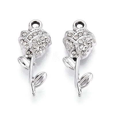 Alloy Rhinestone Pendants PALLOY-T090-56P-1
