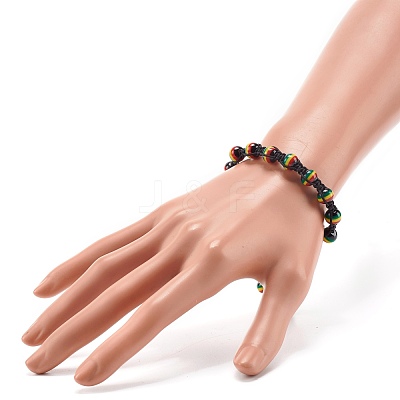 Adjustable Braided Beads Bracelets BJEW-JB07014-1