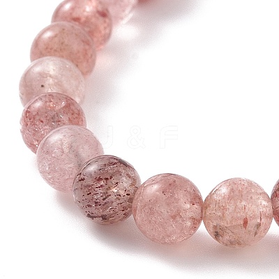 4Pcs 4 Style Natural & Synthetic Mixed Gemstone Round Beaded Stretch Bracelets Set for Women BJEW-JB09113-1