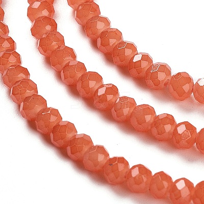 Baking Paint Imitation Jade Glass Bead Strands DGLA-A034-J2MM-A12-1