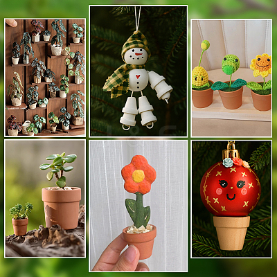 Wood Flower Pot Cover AJEW-PH0007-75B-1