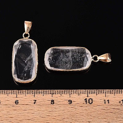 Natural Quartz Crystal Pendants G-N349-03A-G-1