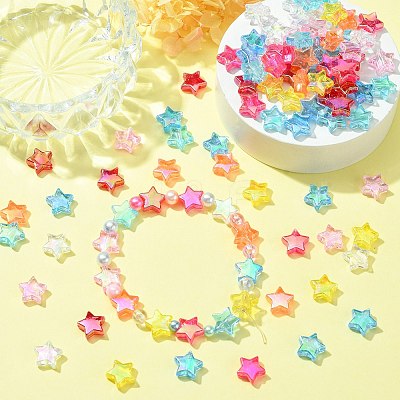 Eco-Friendly Transparent Acrylic Beads MACR-CJ0001-02-1