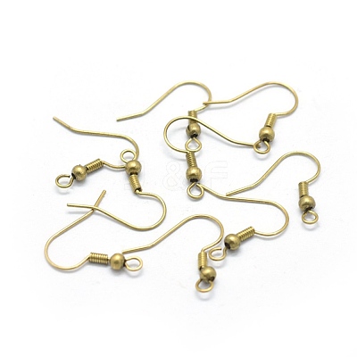Brass Earrings Hook Findings KK-L184-22C-1