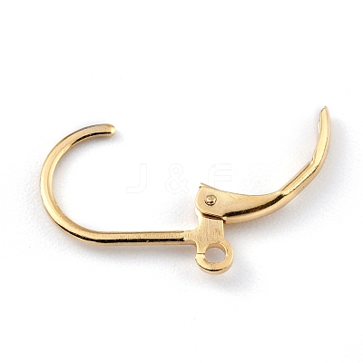 Brass Leverback Earring Findings KK-O131-09G-1