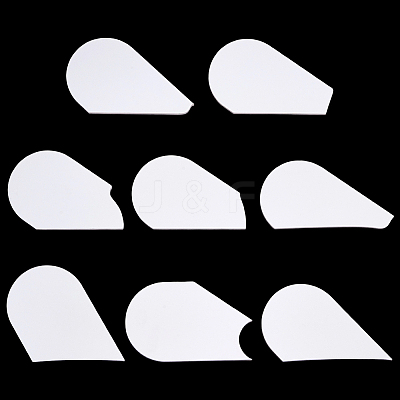 8Pcs 8 Styles Acrylic Clay Wedging Board DIY-FG0008-21-1