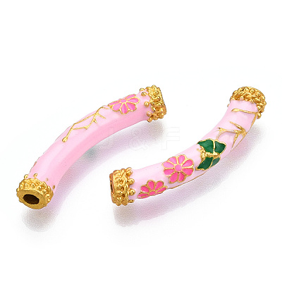 Pack Plating Alloy Enamel Beads ENAM-M048-33MG-A-1