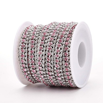 Iron Rhinestone Cup Chains CH-T006-04S-08-1