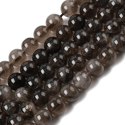 Natural Smoky Quartz Beads Strands G-B167-A09-4mm-1