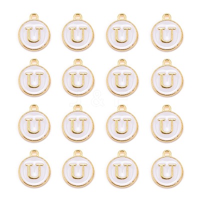 Golden Plated Alloy Charms X-ENAM-S118-01U-1