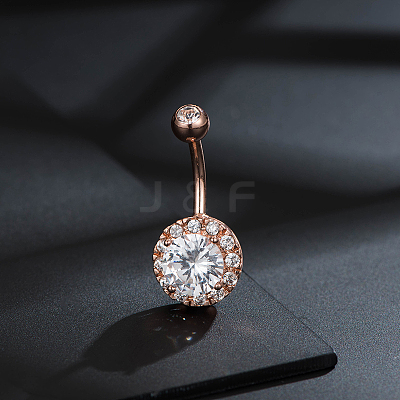 Brass Piercing Jewelry AJEW-EE0006-80RG-1