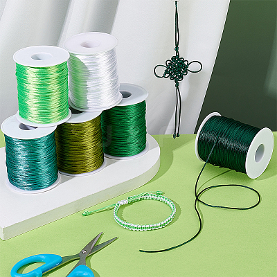 6 Rolls 6 Colors Round Polyester Thread OCOR-PH0005-99-1