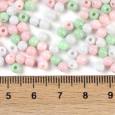 Opaque Acrylic Beads OACR-H118-07B-12-1