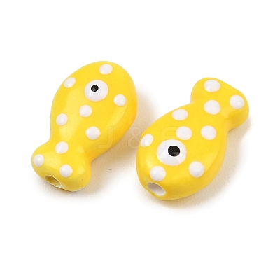 Handmade Porcelain Beads X-PORC-B009-03J-1