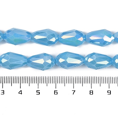 Opaque Solid Color Electroplate Glass Beads Strands LS-EGLA-N013-P4mm-B10-1