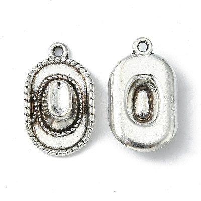 Tibetan Style Alloy Hat Pendants TIBEP-1023-AS-LF-1