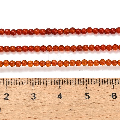 Natural Carnelian Beads Strands G-Z116-A22-2mm-1