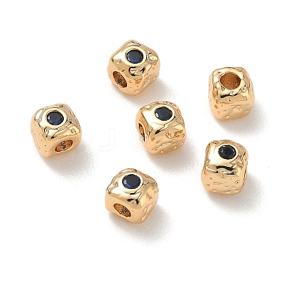 SHEGRACE Brass Cubic Zirconia Beads XGRQ4H151-682G-C-1