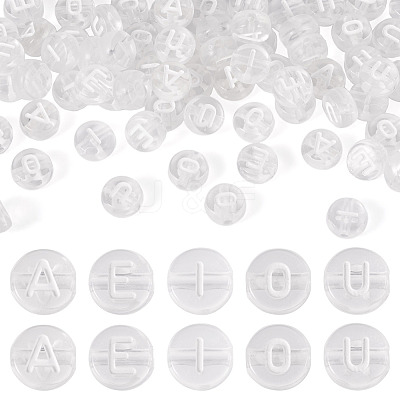 100Pcs 5 Styles Transparent Acrylic Beads OACR-TA0003-48C-1
