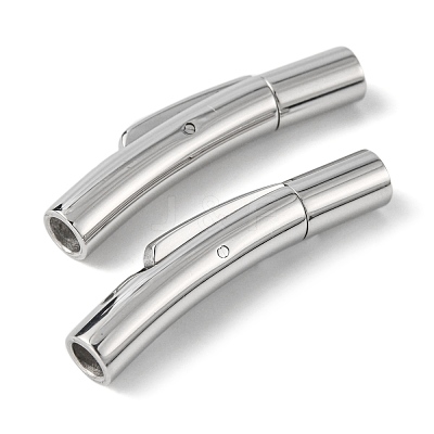Non-Tarnish 304 Stainless Steel Bayonet Clasps STAS-M297-01B-P-1