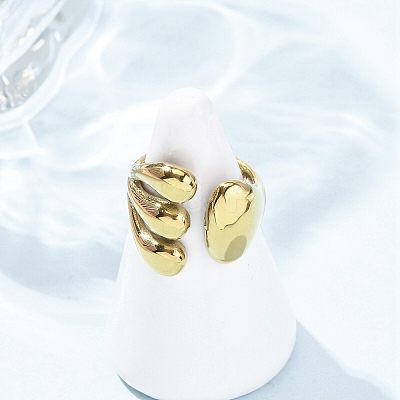 304 Stainless Steel Cuff Rings RJEW-P177-01E-G-1