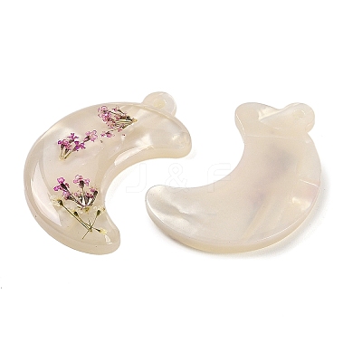 Epoxy Resin Pendants RESI-S09-01B-RS-1