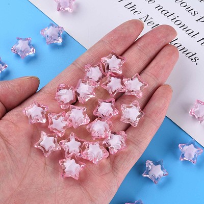 Transparent Acrylic Beads TACR-S152-02A-703-1