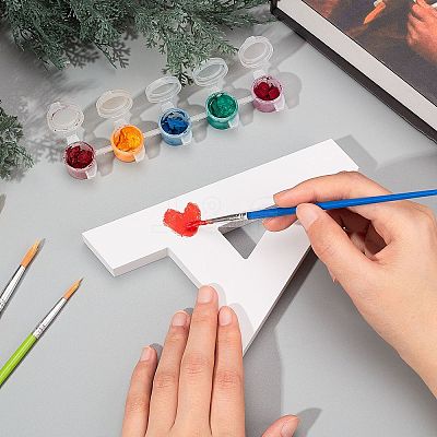 Wooden Letter Ornaments WOOD-WH0104-21-1