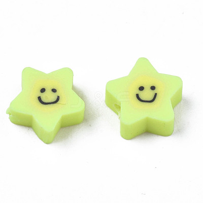 Handmade Polymer Clay Beads CLAY-N011-45A-09-1