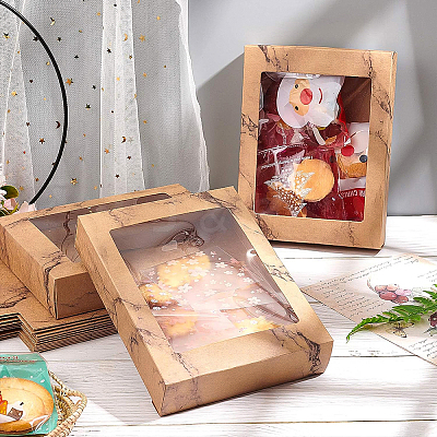 Marble Texture Pattern Paper Gift Boxes CON-BC0006-24A-1