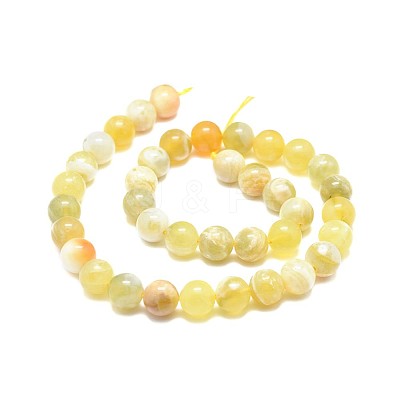 Natural Yellow Opal Beads Strands G-F674-07A-10mm-1