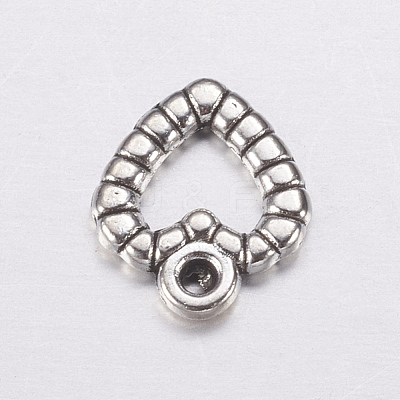 Heart Tibetan Style Alloy Charms AC0324-1