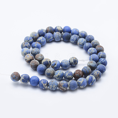 Natural Imperial Jasper Beads Strands G-K232-6mm-01C-1