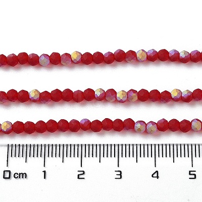 Imitation Jade Glass Beads Strands EGLA-A034-T3mm-MB07-1