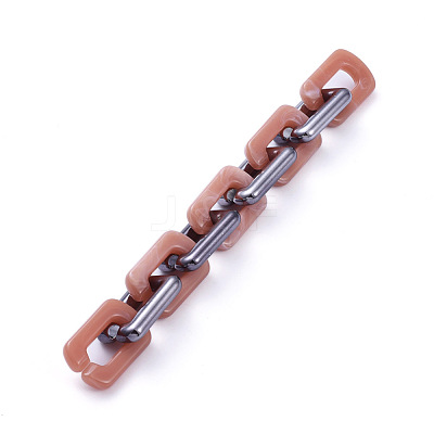 Handmade Acrylic Cable Chains AJEW-JB00673-06-1