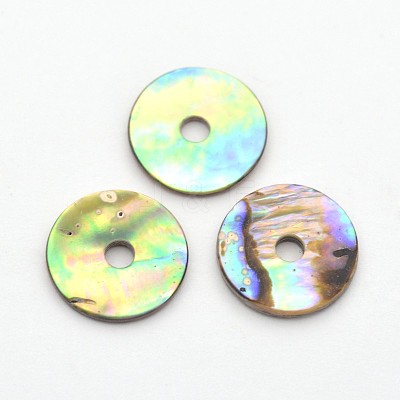 Natural Paua Shell/Abalone Shell Beads SSHEL-E551-31-1