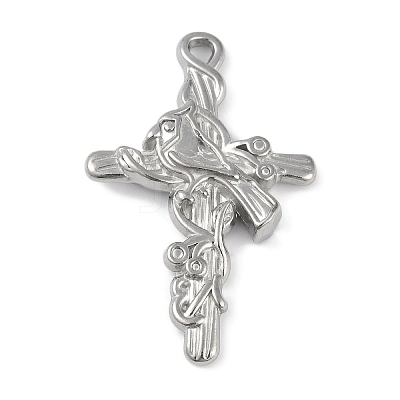 Non-Tarnish 304 Stainless Steel Pendants STAS-Q328-01P-05-1