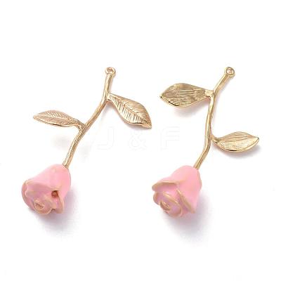 Brass Enamel Pendants KK-S345-171-1