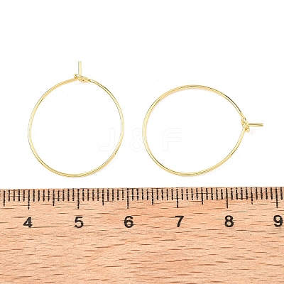SHEGRACE Brass Hoop Earring Findings XGRPCH295-217G-1