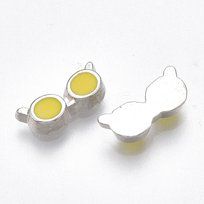 Alloy Enamel Cabochons PALLOY-T054-118-1