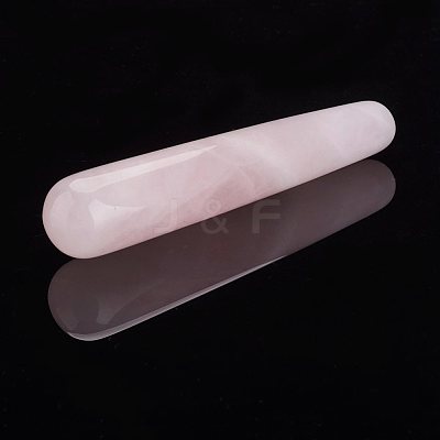 Natural Rose Quartz Massage Sticks DJEW-E004-01-1