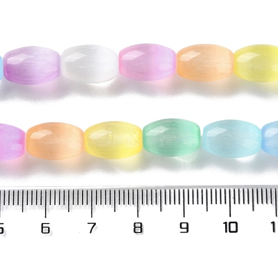 Macaron Color Natural Selenite Beads Strands X1-G-B102-A01-02-1