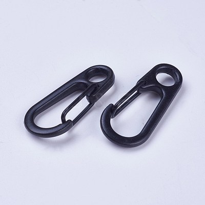 Alloy Snap Keychain Clasp Findings PALLOY-WH0065-31B-1