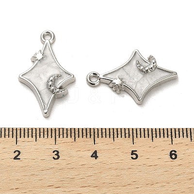 Alloy Enamel Pendants ENAM-R145-08P-1
